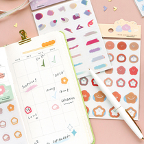 Letter lovers decorative stickers Colorful daysHand book basic collage decorative marker stickers dot stickers