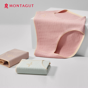 梦特娇！女士纯棉抗菌内裤3条