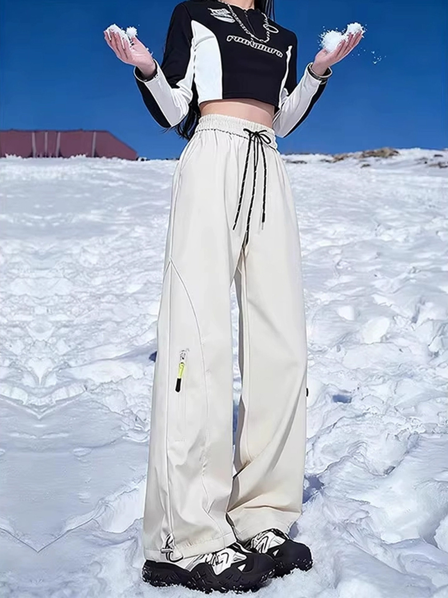 Northeast -40 Degree Cold-Proof Pants for Men and Women, Winter Fleece-Lined Thick Ski Pants, Three-Proof Outdoor Mountaineering and Assault Pants