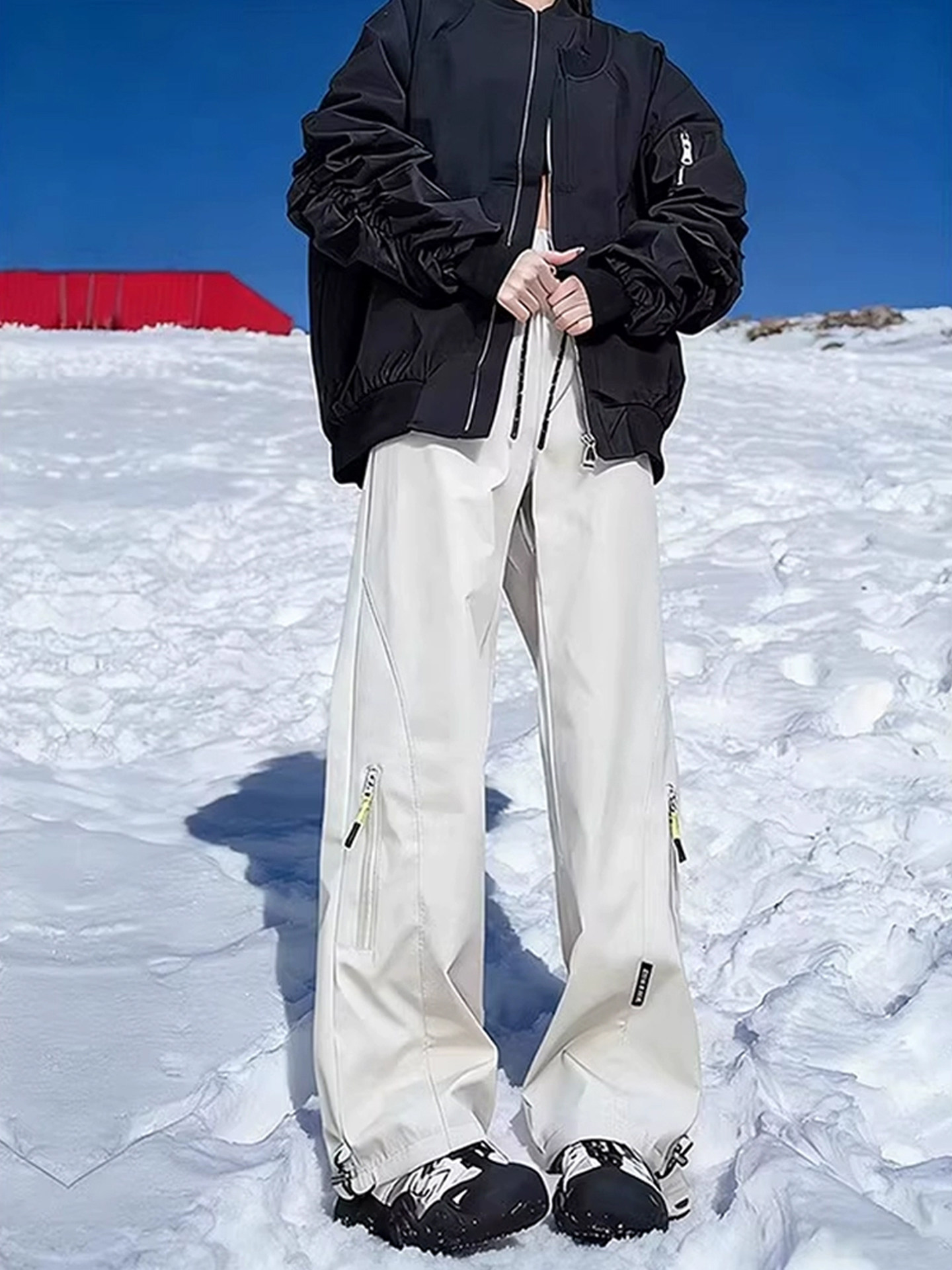 Northeast -40 Degree Cold-Proof Pants for Men and Women, Winter Fleece-Lined Thick Ski Pants, Three-Proof Outdoor Mountaineering and Assault Pants