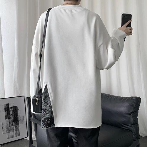 Tide, лонгслив, приятная телу толстовка в стиле хип-хоп для влюбленных, круглый воротник