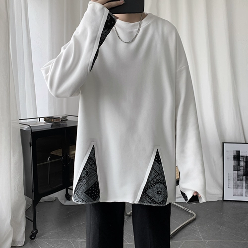 Tide, лонгслив, приятная телу толстовка в стиле хип-хоп для влюбленных, круглый воротник