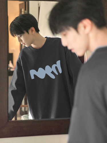 Футболка, осенний японский спортивный белый лонгслив для мальчиков, в американском стиле