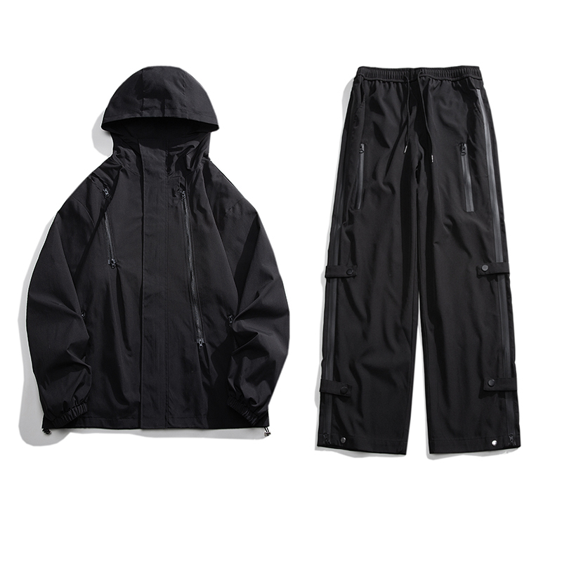 Rainstorm-Level Jacket Set for Men, High-End Feel, Windproof and Waterproof Jacket for Tibet Travel, Functional Windbreaker for Mountain Climbing Rainstorm-Level Jacket Set for Men, High-End Feel, Windproof and Waterproof Jacket for Tibet Travel, Functional Windbreaker for Mountain Climbing