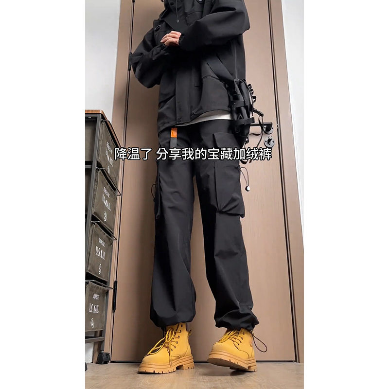 American leggings pants men's autumn and winter style garnter matching with Rhubarb Martin Boots Fit Pants Function Wind Paratrooper Pant Pants-Taobao