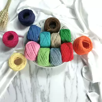 Natural color jute rope photo wall decoration clothing tag Hand decoration DIY woven material multi-color optional