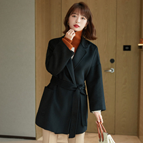 Classic Temperament Loose 100 Hitch Suit Collar Coat With 2022 Winter New High-end Cashmere Plush Fur Coats