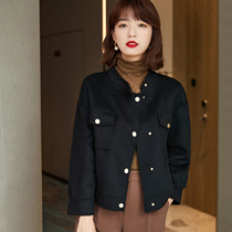 Relive the classic warm hearted incoming 2022 spring and autumn new temperament commute short wool double face coat female