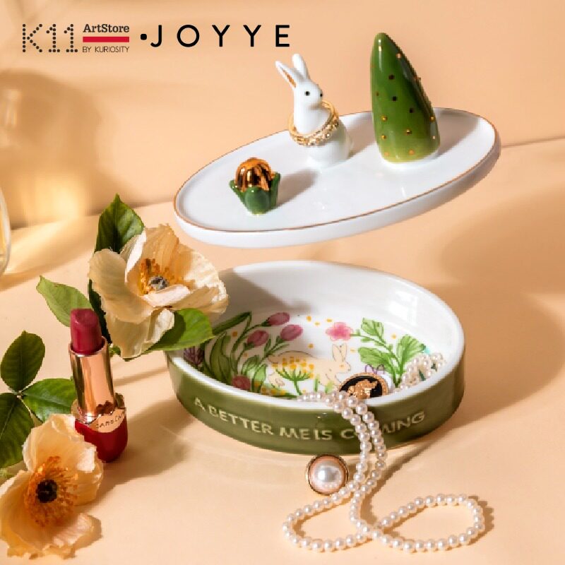 K11JOYYE First Accessories Box Ceramic Jewelry Containing Trays Send Girls Creative Festivals Wedding Gifts 2023 New-Taobao