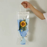 Крючок для вязания, синяя льняная сумка