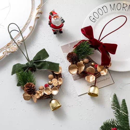 Реалистичная рождественская подвеска, декор, колокольчик