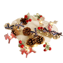 2024 Creative Christmas Decorative Lights Christmas Light String 2 Meters Bell Pine Cone Light Wall Christmas Tree LED Light Pendant