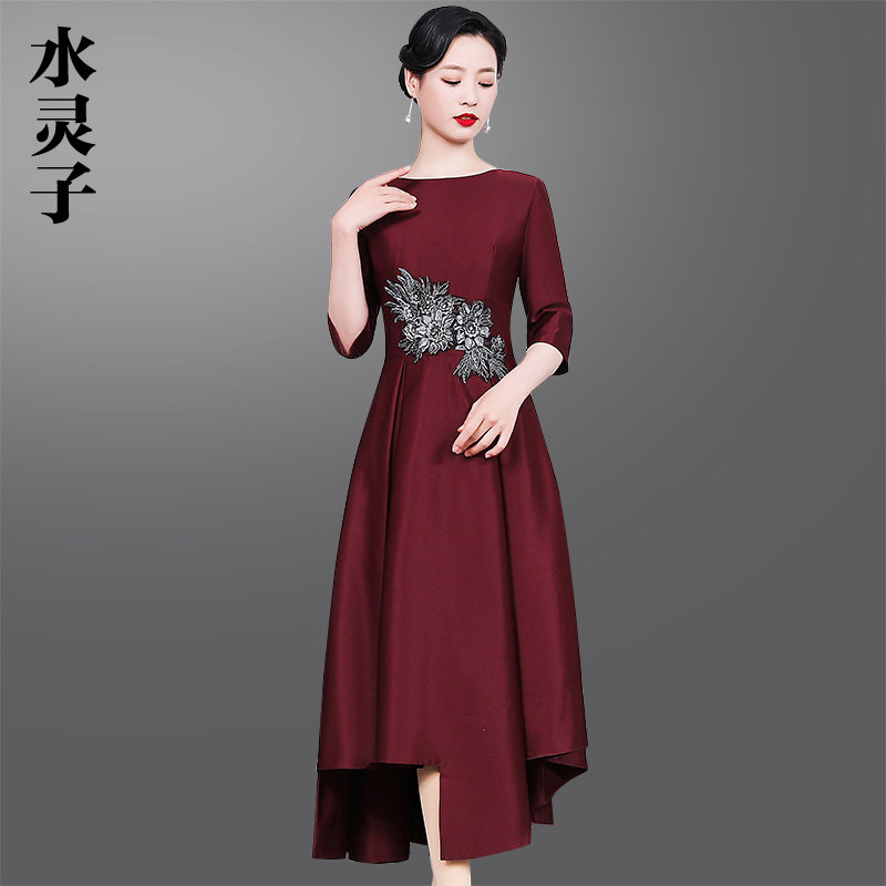 High-end luxury luxury grandma wedding mom noble dress wedding banquet banquet dress