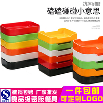  Color barbecue plate imitation porcelain melamine tableware Plastic rectangular creative restaurant hot pot barbecue cold dish snack plate