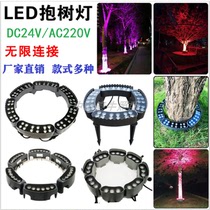 LED holding tree light holding Post light colorful external control RGB waterproof hoop ring Park landscape led light tree light