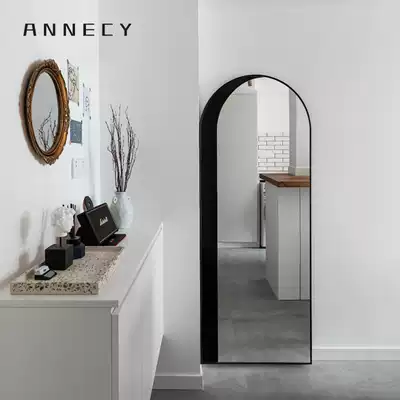 Full-length mirror landing full-body living room large full-length mirror wall-mounted bedroom girl Net red hanging wall cloakroom mirror