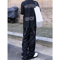 KIKO KOSTADINOV Minor Designer Pants Hanging Zipper Wide Leg Zipper Jacket Long Pants