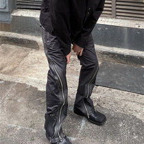 Spot autumn new Fararchive color matching ZIPPER PANTS nylon zipper pants vibe functional pants
