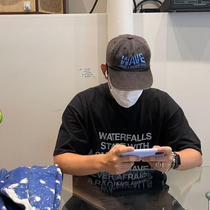 Fararchive embroidered soft top truck cap Korean version of the same ins tide brand letter baseball cap cap