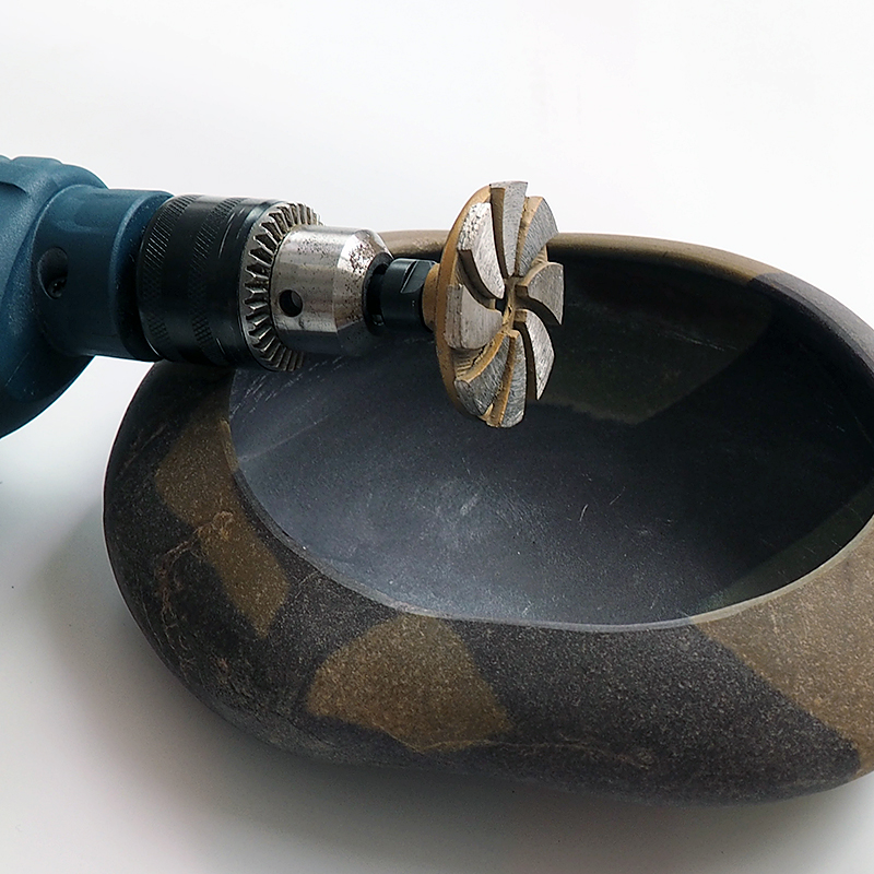 HJJ gold practice 5 8 cm flat grinding wheel grinding disc stone grinding pebble stone flower pot making grinding tool