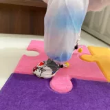 Пыленепроницаемые штаны для собак, леггинсы, четвероногие штаны для прогулок, тонкий негрязный комбинезон, пыленепроницаемый костюм, плюшевый мишка