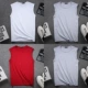 4 mảnh] áo vest nam không tay áo thun cotton cổ tròn rộng kích thước lớn thể thao mồ hôi vest thể thao vest bóng rổ - Áo vest cotton áo khoác vest nam hàn quốc