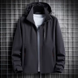 Осенняя куртка для отдыха с капюшоном, большой размер