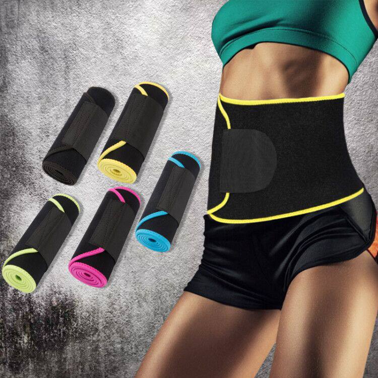 Cross-border color adjustable fitness belt sweat-absorbing breathable sports burst sweat belt body sculpting warm belt