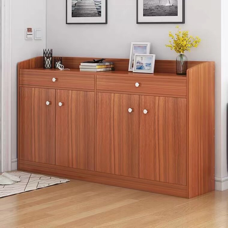 Shoe Cabinet Doorway Large Capacity Hyun Guan Balcony Containing Cabinet Solid Wood Color Minima modern door accommodating shoe holder