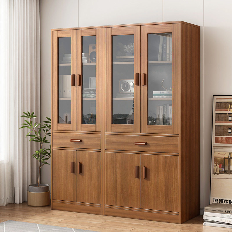 Bookcase with glass door storage cabinet one office cabinet storage cabinet living room against the wall bookcase high cabinet storage cabinet