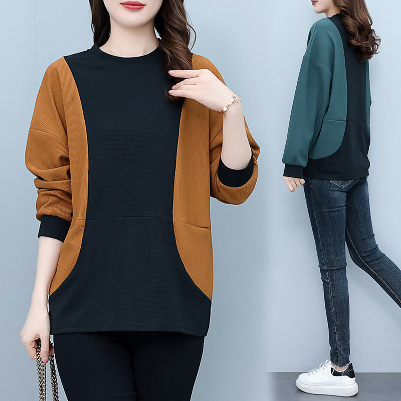 The new fat mm mask mask in 2023 is fat and meat mother loose autumn and winter suit to increase weight