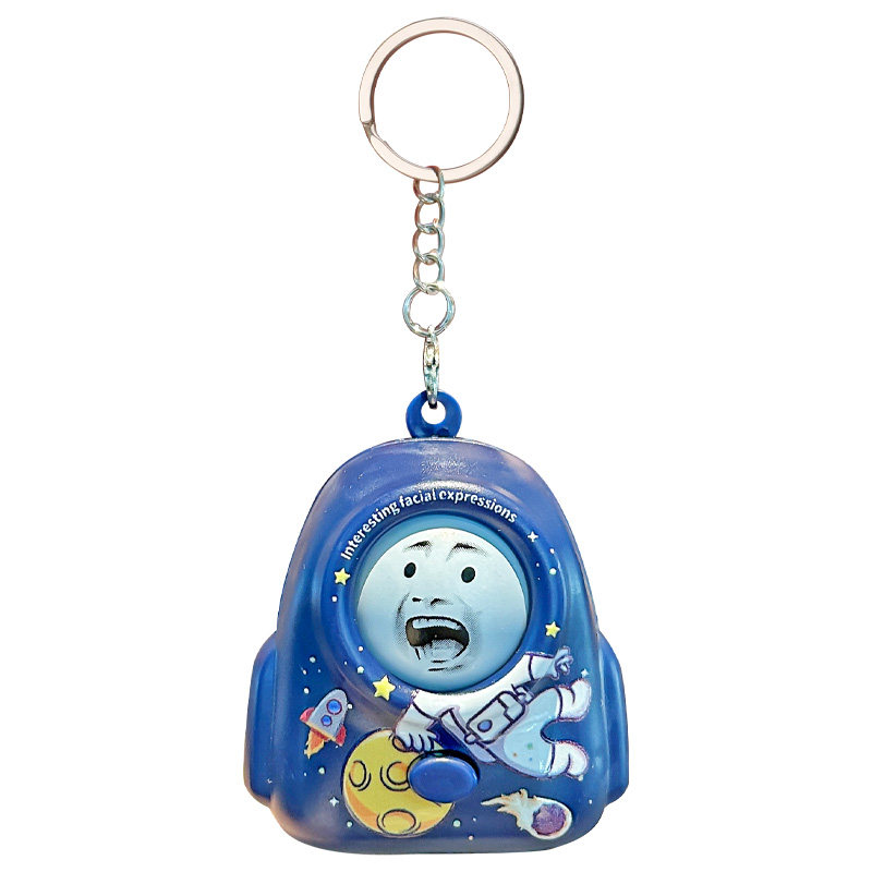 Funny Emoticon Pack Face-Changing Backpack Car Keychain School Bag Pendant Trinket Decompression Artifact Decompression Doll Toy