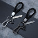 Car key chain pendant men's high-grade sense rope with lock key chain braided rope anti-lost motorcycle key chain pendant