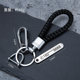Car key chain pendant men's high-grade sense rope with lock key chain braided rope anti-lost motorcycle key chain pendant