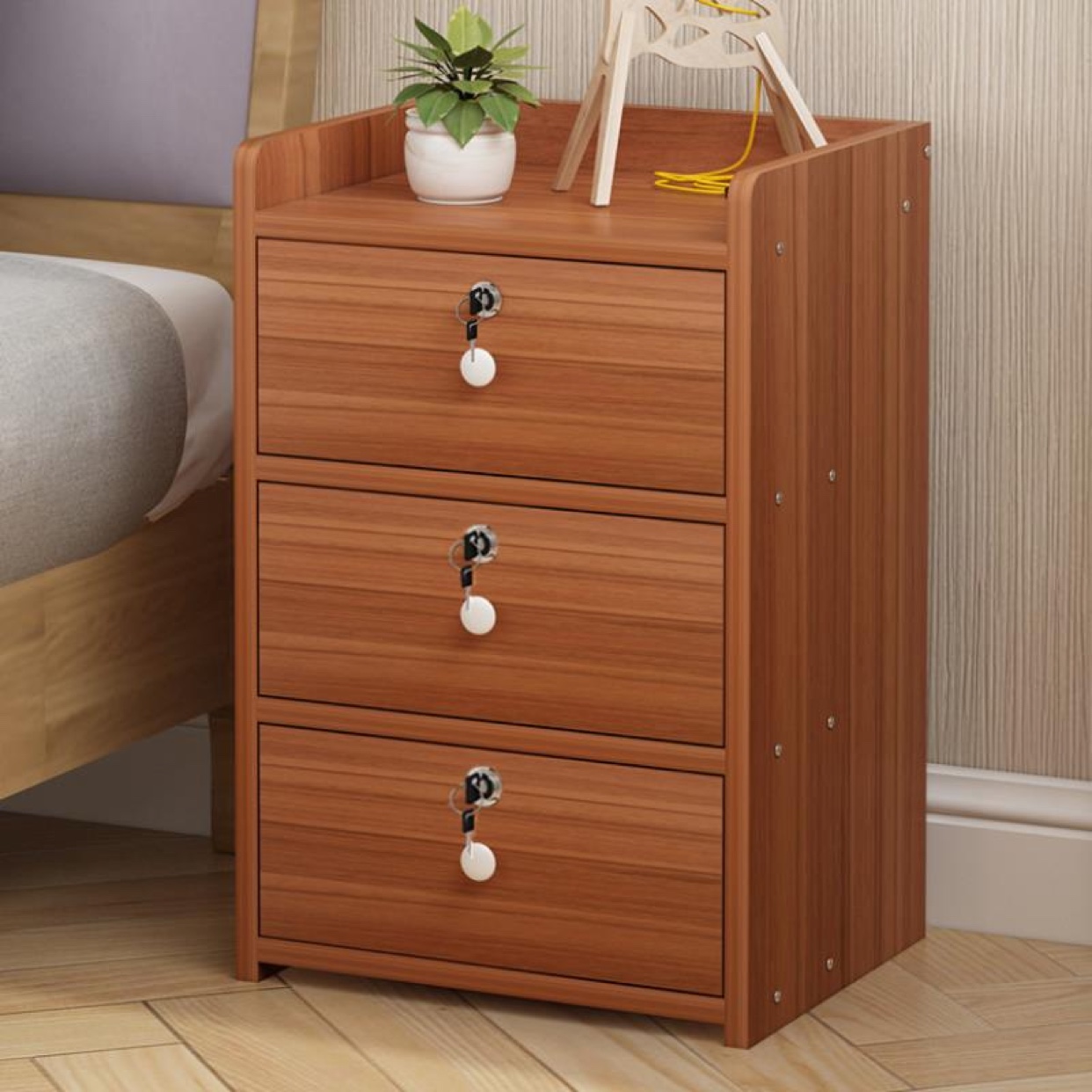 Net red mini nightstand 60cm tall and small multifunction 35cm wide 45cm40cm50cm70cm small cabinet