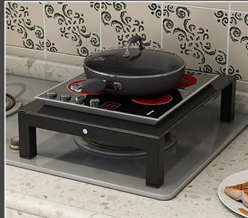 Induction cooker bracket on the gas stove Kitchen household pad partition table Liquefied gas storage is simple