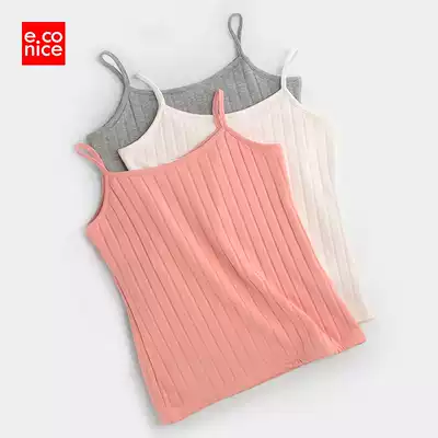 Plus velvet suspenders women's autumn and winter thickened warm vest close-fitting sleeveless top Slim sexy bottoming shirt
