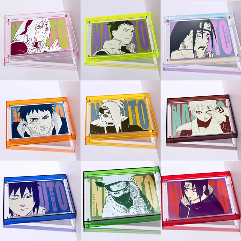 Acrylic Picture Frame Photo Frame Naruto Comic 25Th Anniversary Art Card A5 Decorative Painting Wall Hanging Table Display Creative Ornament
