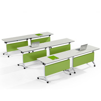 Folding training table Double office conference table Long table Movable flap table Splicing combination long student desk