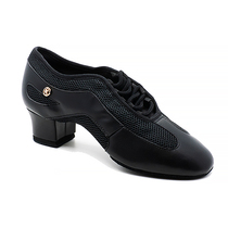 SHOBU female teachers shoes soft bottom teaching class does not tire feet female middle-heeled high-heeled adult leather soft bottom