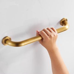 All-Copper Golden Bathtub Handrail Safety Anti-Slip Railing Bathroom Toilet Toilet Toilet Disabled Elderly Handle