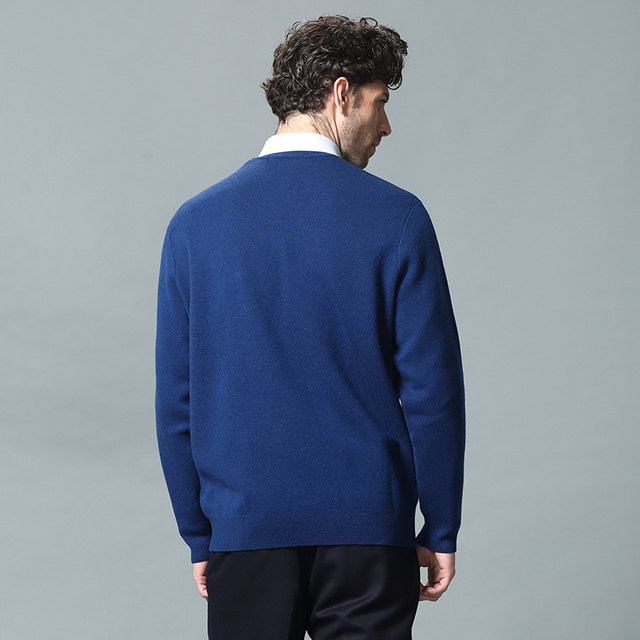ເສື້ອຢືດຜ້າຂົນຫນູ Ogullio ສໍາລັບຜູ້ຊາຍໃນລະດູໃບໄມ້ປົ່ງແລະລະດູຫນາວ, ຄົນອັບເດດ: ໃຫມ່ອົບອຸ່ນຄໍ V knitted pullover ສໍາລັບໄວຫນຸ່ມແລະໄວກາງຄົນ OG172YM068