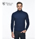 OuGLYO Leo high lapel thin pullover wool shirt
