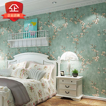 Decoration wallpaper non-self-adhesive glue-free home decoration non-woven room bedroom American pastoral living room wallpaper