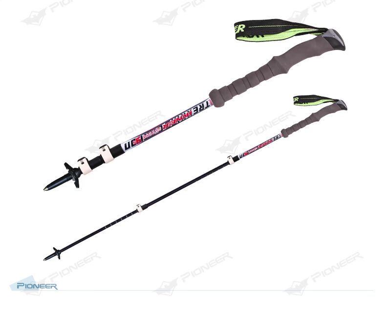 Trailblazer trekking cực carbon xử lý thẳng mía ngoài trời siêu nhẹ nạng ba phần thiết bị khóa ngoài trời 	gậy gấp khúc cho người già