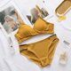 Bra set tam giác cup ngực lớn phụ nữ đồ lót nhỏ mà không thép nhẫn tụ tập trên mỏng mô hình sinh viên cô gái áo ngực nhỏ