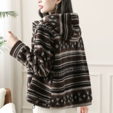 Бархатная демисезонная куртка для матери, в стиле Шанель