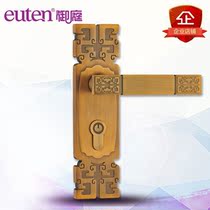 New Chinese style door lock Antique indoor handle lock patent silent room door solid wood door Antique door lock warranty for ten years