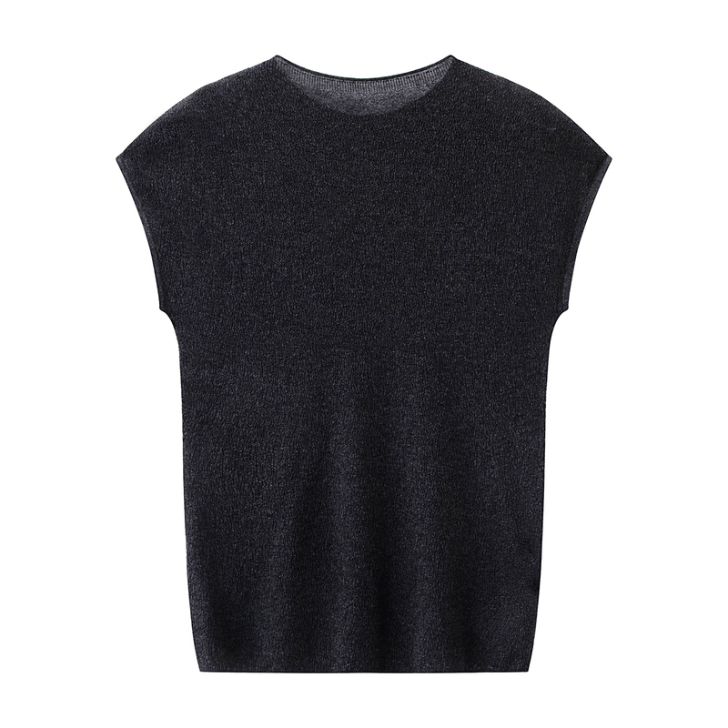 Mm Mall Same Style 2026 Summer Casual Versatile Simple Sleeveless Knitted Vest Women's Top M6132351
