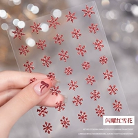 Jo Shining Red Snowflakes